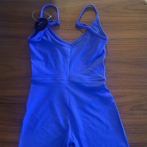 NWT Klassy Network Strong Blue V-Neck Brami Romper